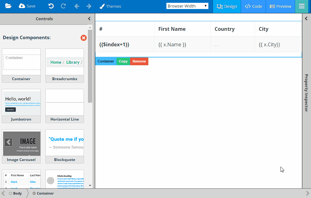 Visually design your AngularJS app